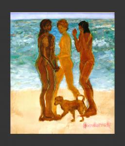 218].   WOMEN ON A BEACH [CABARETE]